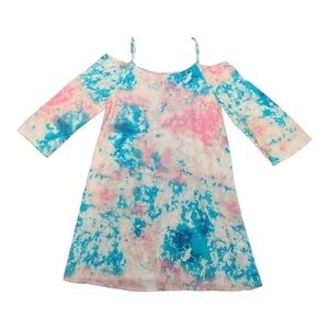 LOVE Fire Cold Shoulder Tie Dye Dress Size XL